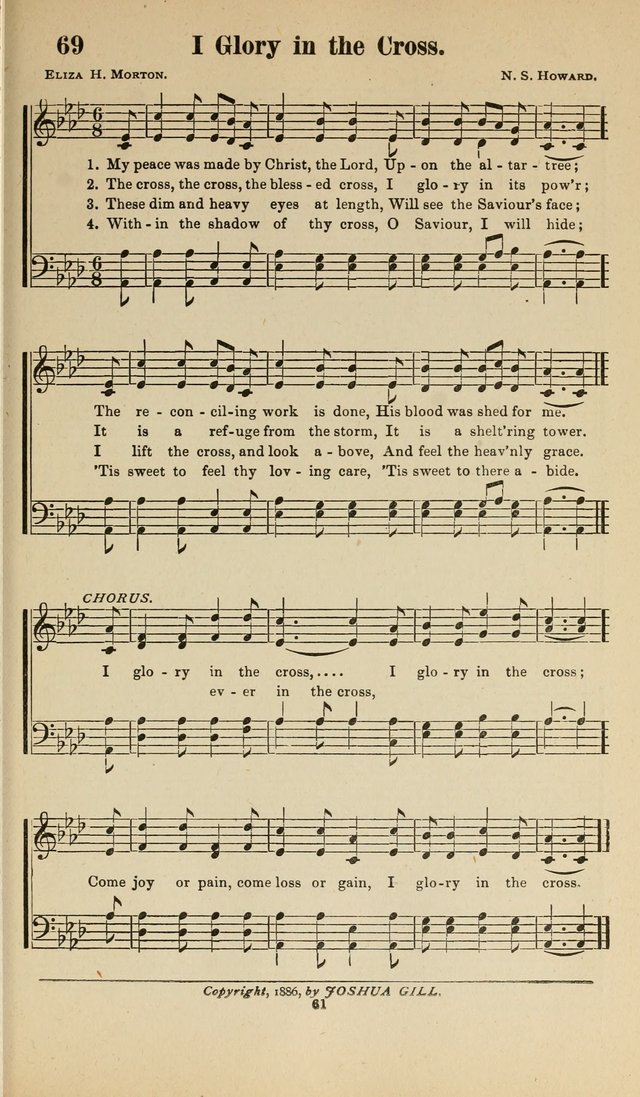 Sacred Melodies Nos.1 and 2 combined: As used by Evangelist H. W. Brown and others, in Gospel Meetings and other religious services page 61