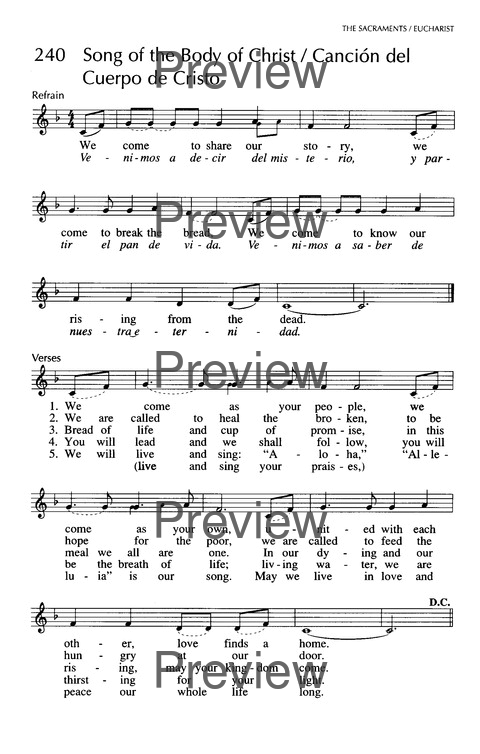 Singing Our Faith: a hymnal for young Catholics page 146