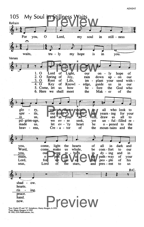 Singing Our Faith: a hymnal for young Catholics page 36