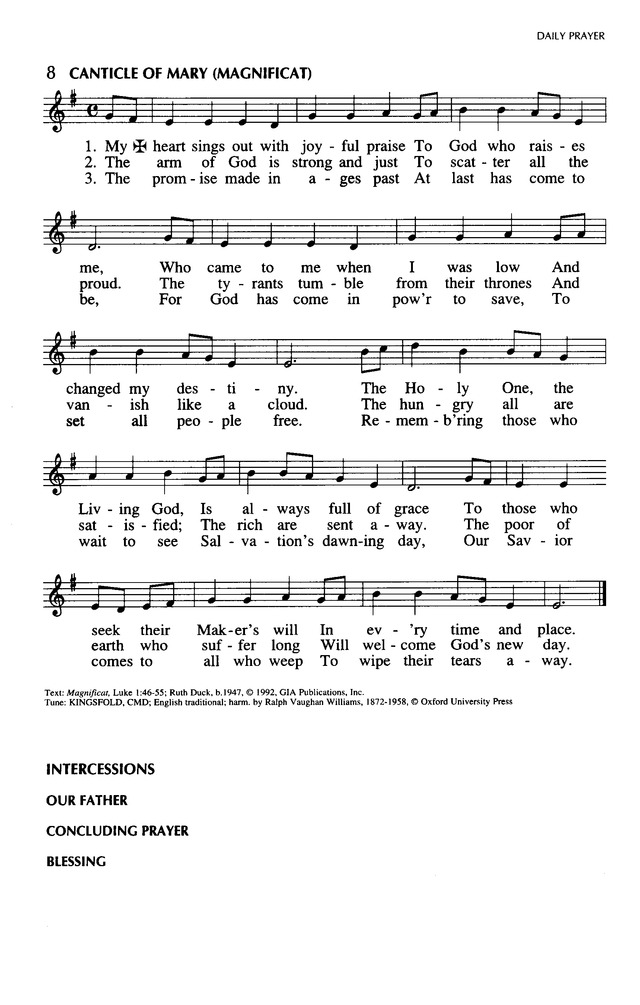 Singing Our Faith: a hymnal for young Catholics page 6