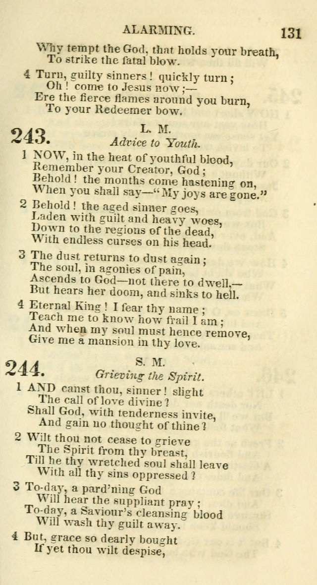 Social Psalmist: or hymns, selected for the private use and social meetings of evangelical Christians page 135