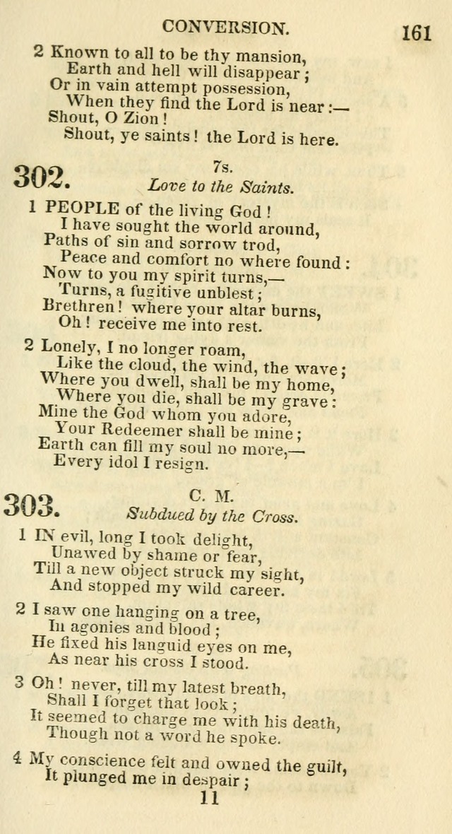 Social Psalmist: or hymns, selected for the private use and social meetings of evangelical Christians page 167