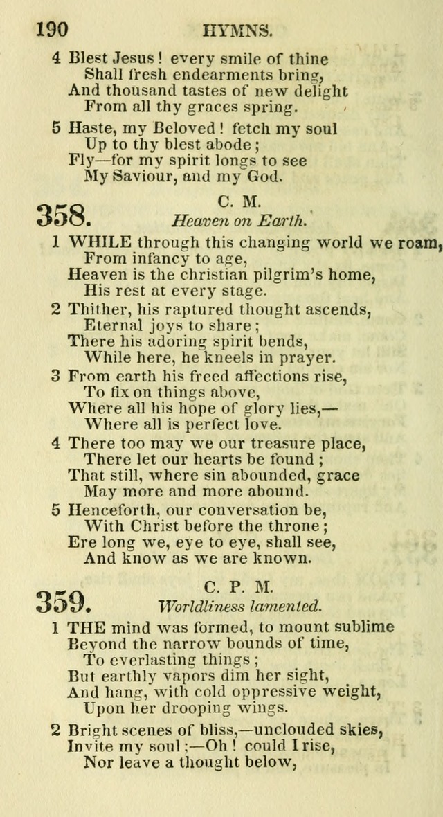 Social Psalmist: or hymns, selected for the private use and social meetings of evangelical Christians page 196