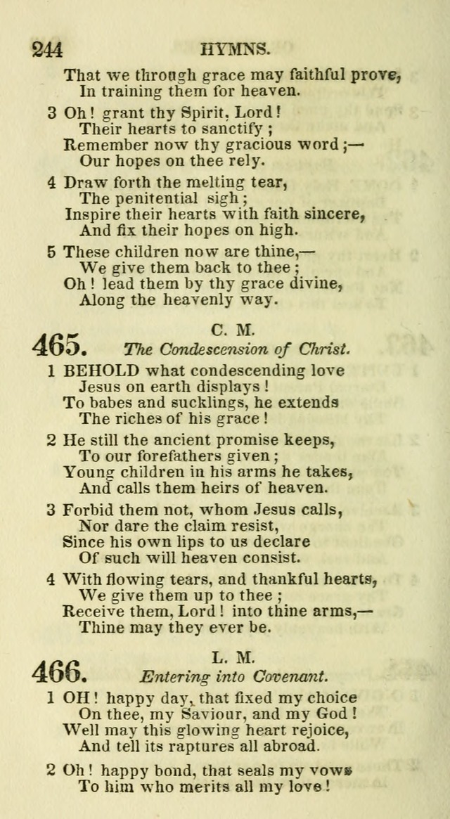 Social Psalmist: or hymns, selected for the private use and social meetings of evangelical Christians page 252