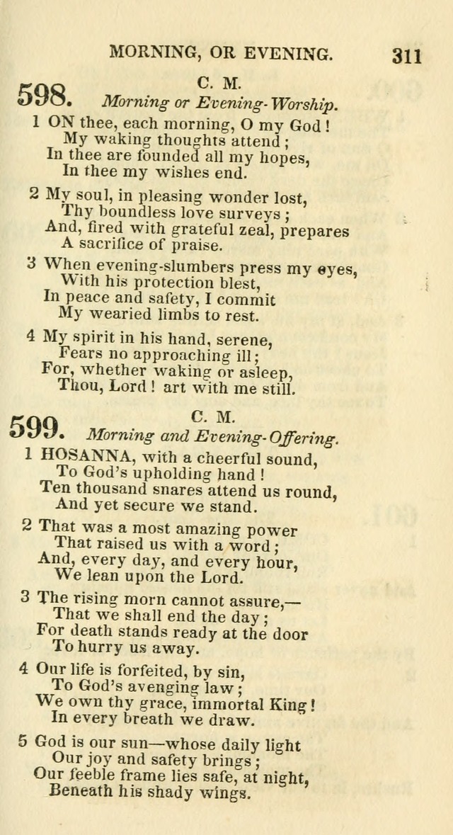 Social Psalmist: or hymns, selected for the private use and social meetings of evangelical Christians page 327