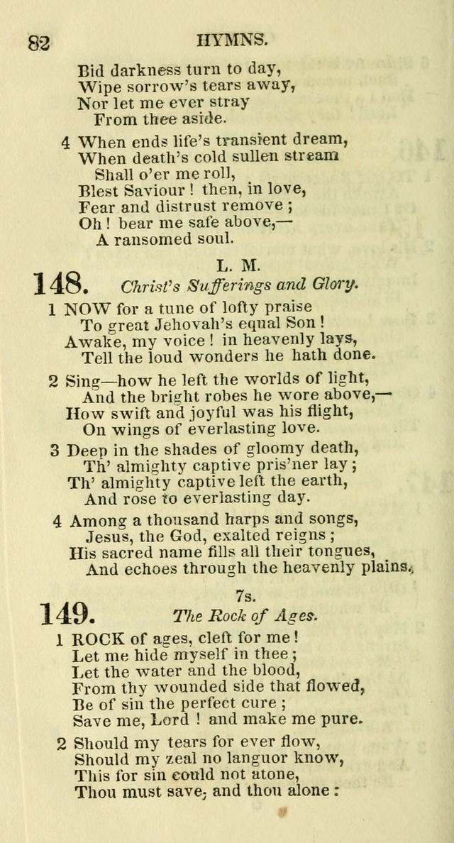 Social Psalmist: or hymns, selected for the private use and social meetings of evangelical Christians page 84