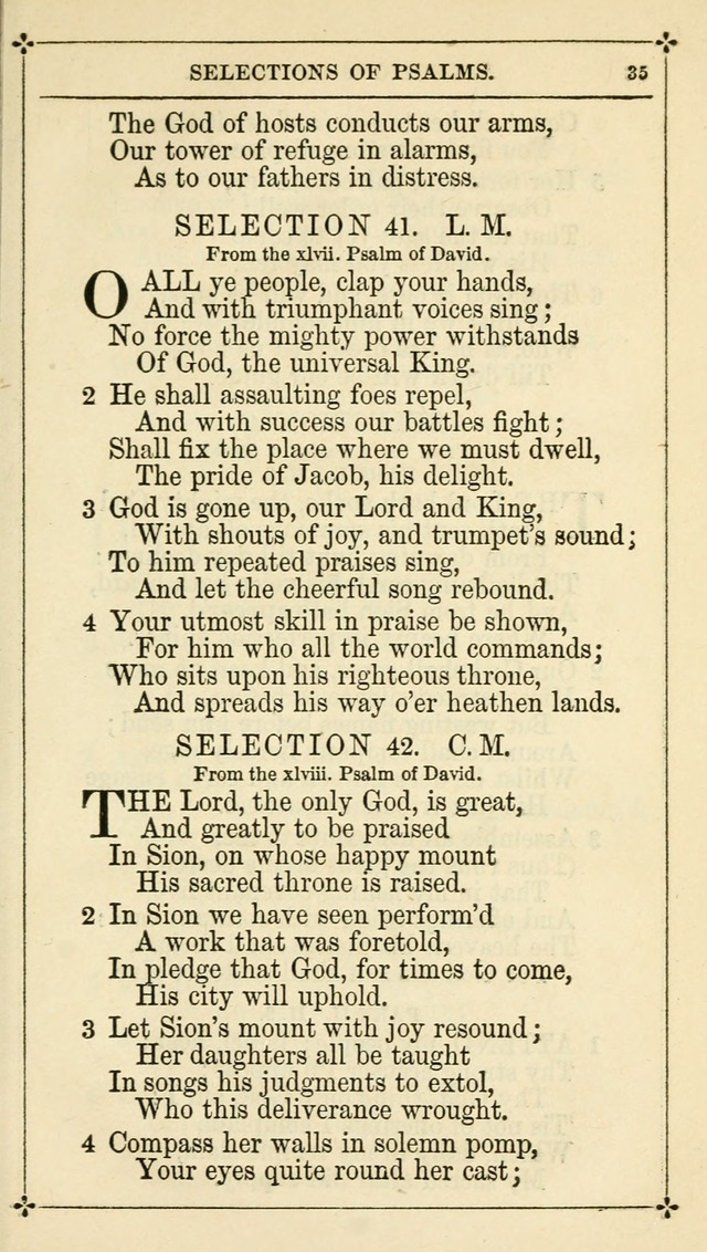Selections from the Psalms of David in Metre: with hymns suited to the feasts and fasts of the church, and other occasions of public worship page 35