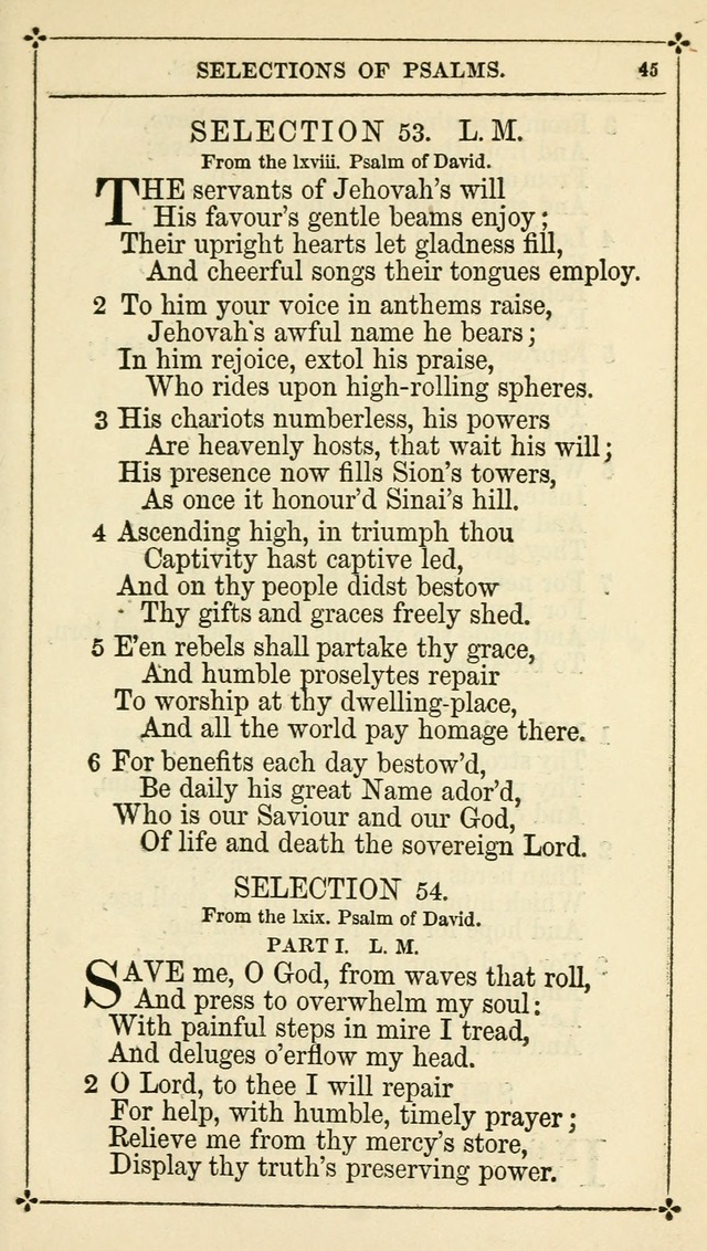 Selections from the Psalms of David in Metre: with hymns suited to the feasts and fasts of the church, and other occasions of public worship page 45