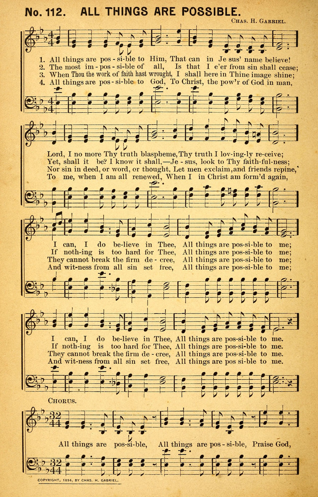 Songs of the Pentecost for the Forward Gospel Movement page 110