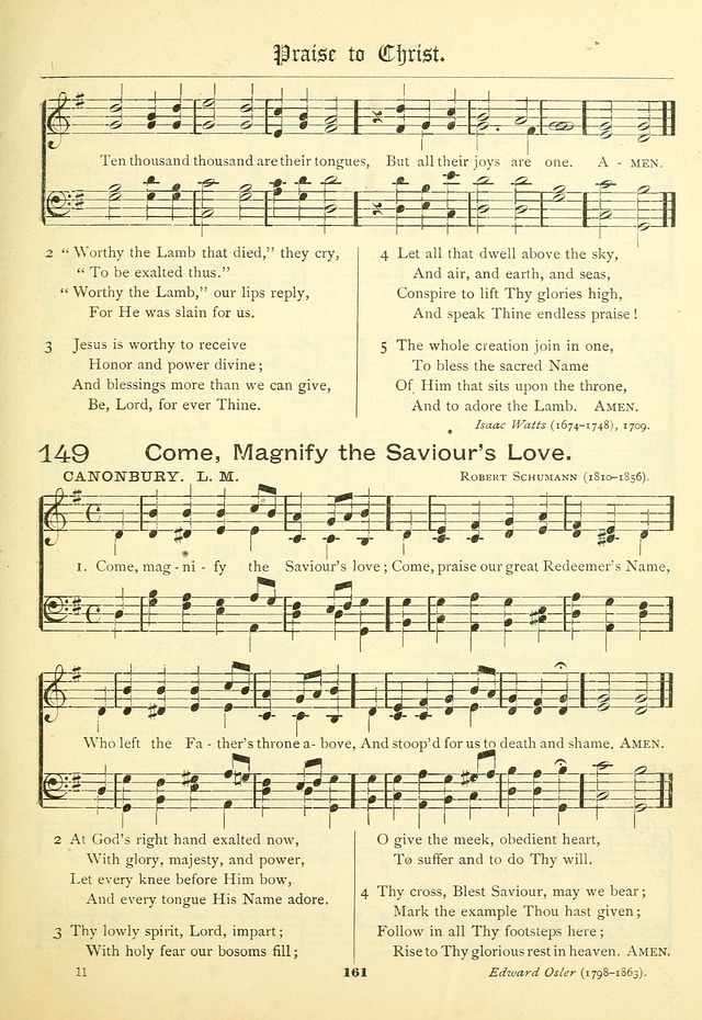 School and Parish Hymnal: with tunes page 162