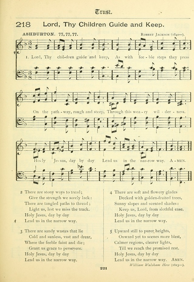 School and Parish Hymnal: with tunes page 222