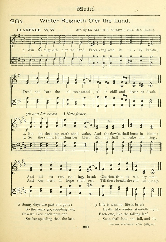 School and Parish Hymnal: with tunes page 262