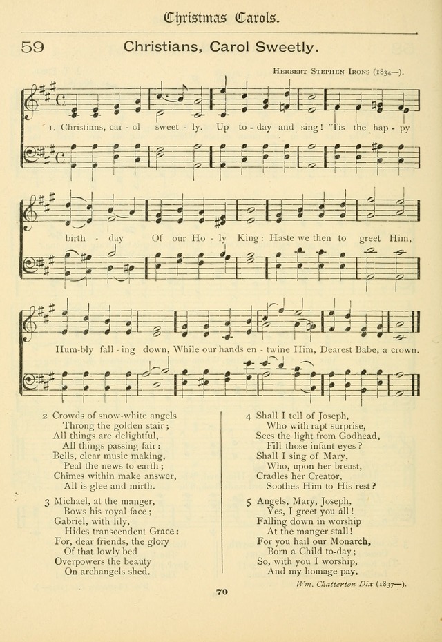 School and Parish Hymnal: with tunes page 71