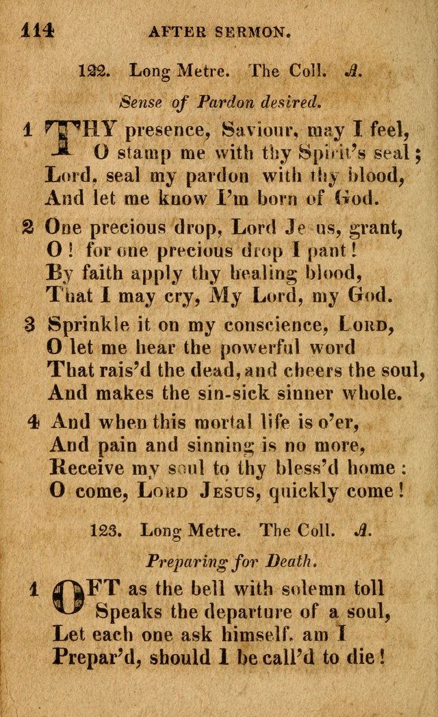 A Selection of Psalms and Hymns: done under the appointment of the Philadelphian Association (4th ed.) page 114