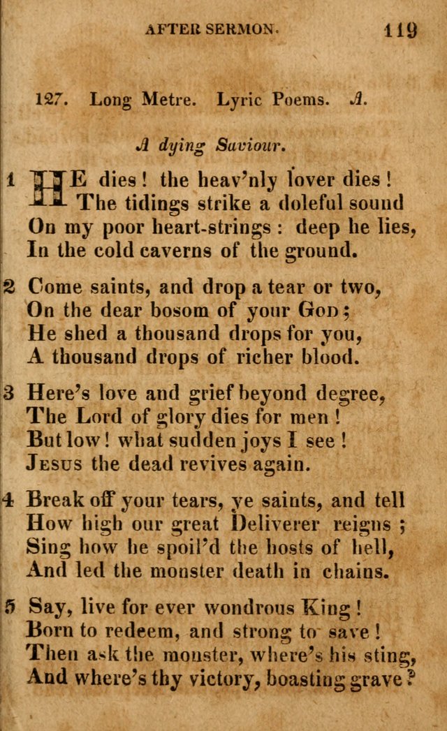 A Selection of Psalms and Hymns: done under the appointment of the Philadelphian Association (4th ed.) page 119