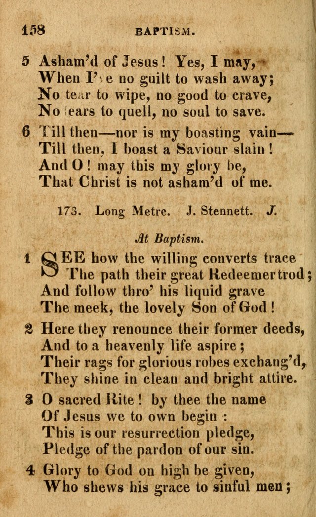 A Selection of Psalms and Hymns: done under the appointment of the Philadelphian Association (4th ed.) page 158