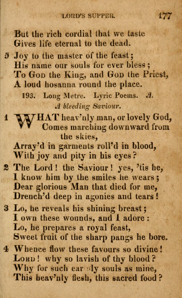 A Selection of Psalms and Hymns: done under the appointment of the Philadelphian Association (4th ed.) page 177