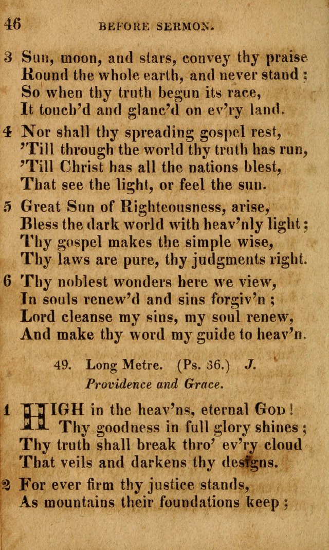 A Selection of Psalms and Hymns: done under the appointment of the Philadelphian Association (4th ed.) page 46
