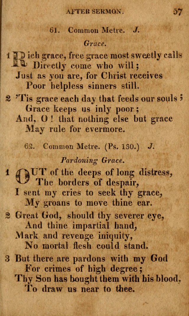 A Selection of Psalms and Hymns: done under the appointment of the Philadelphian Association (4th ed.) page 57