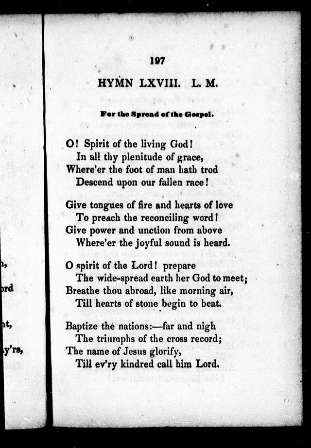 A Selection of Psalms, Hymns and Anthems, for every Sunday and principal festival throughout the year. for the use of congregations in the dioceses Quebec and Toronto. page 197