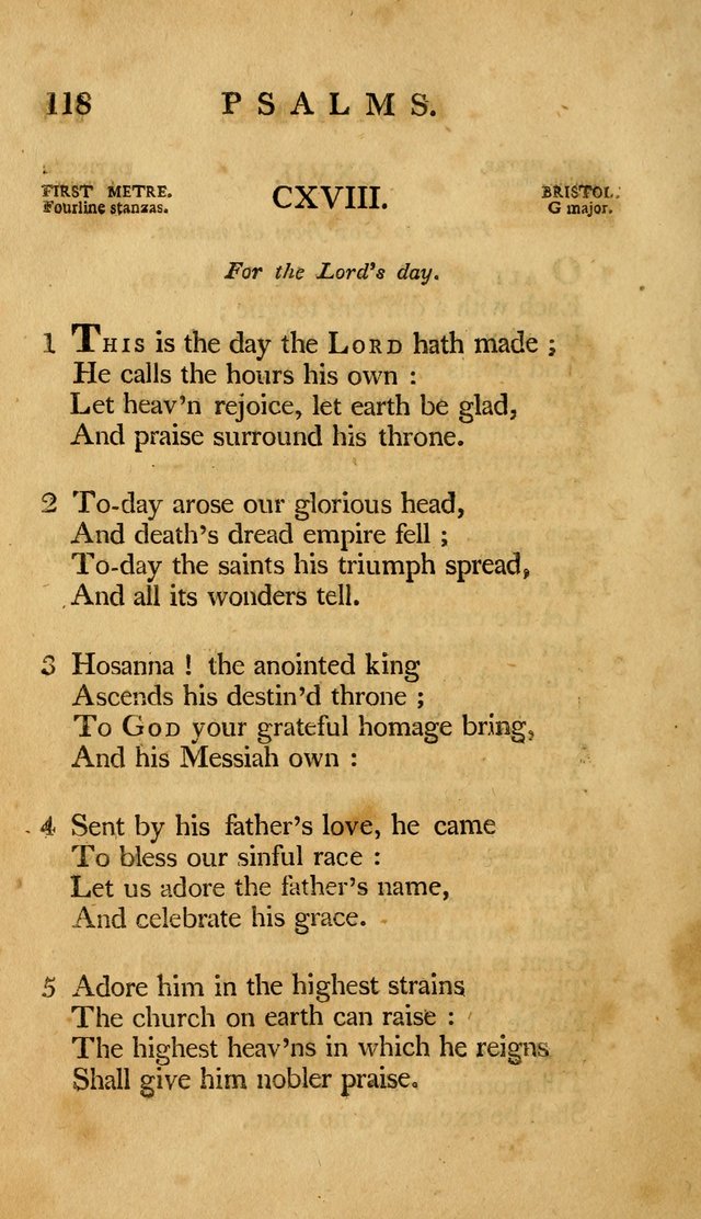 A Selection of Psalms and Hymns, Embracing all the Varieties of Subjects page 120