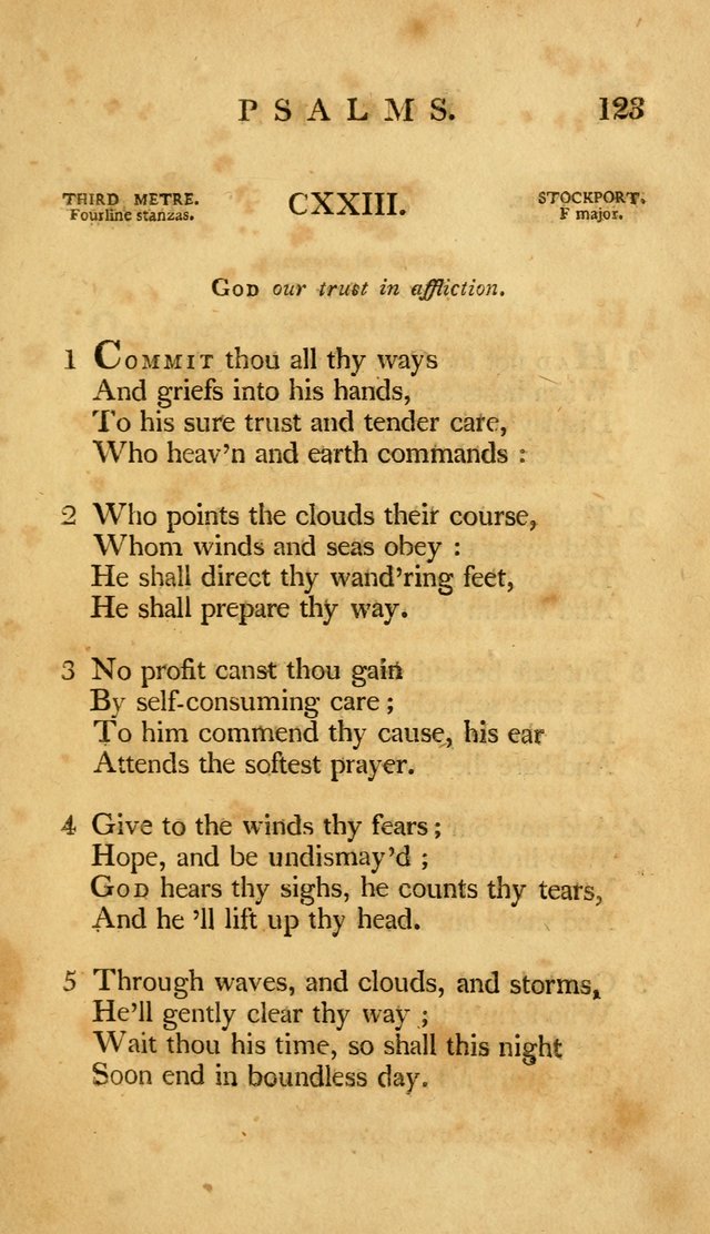 A Selection of Psalms and Hymns, Embracing all the Varieties of Subjects page 125