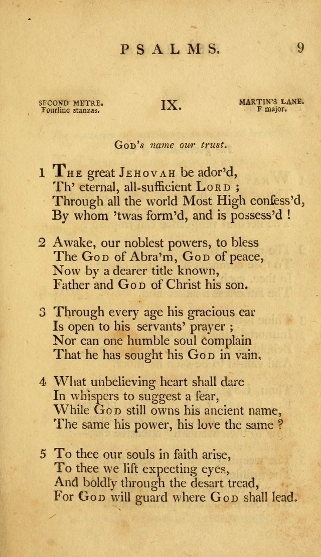 A Selection of Psalms and Hymns, Embracing all the Varieties of Subjects page 13