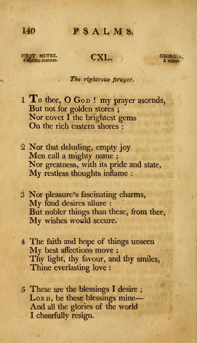A Selection of Psalms and Hymns, Embracing all the Varieties of Subjects page 142