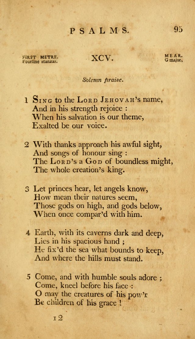 A Selection of Psalms and Hymns, Embracing all the Varieties of Subjects page 97