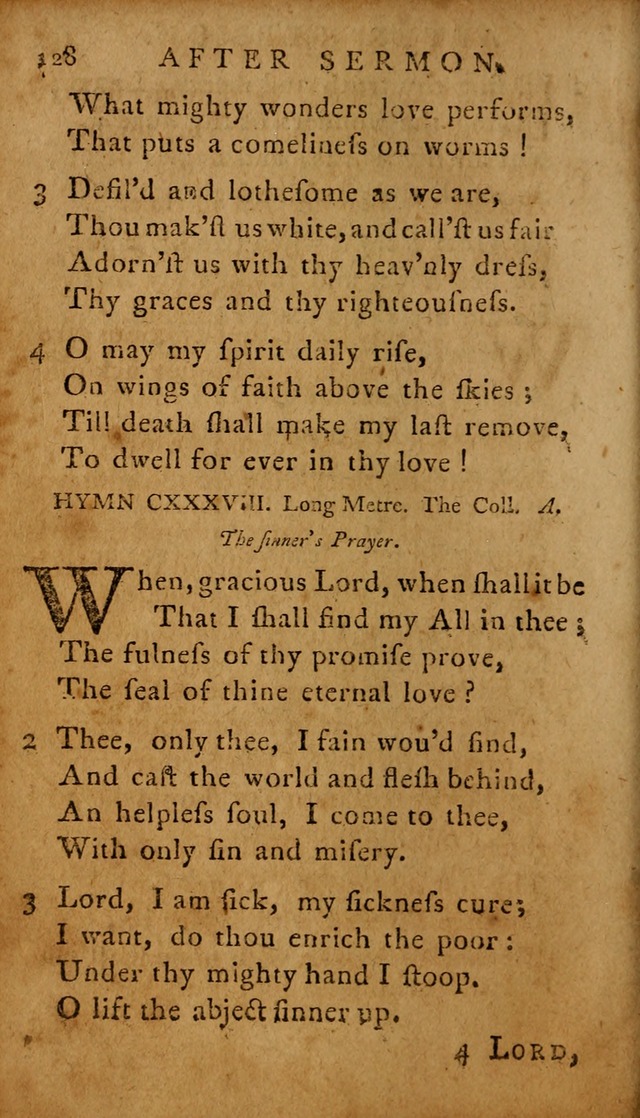 A Selection of Psalms and Hymns: done under the appointment of  the Philadelphian Association page 128