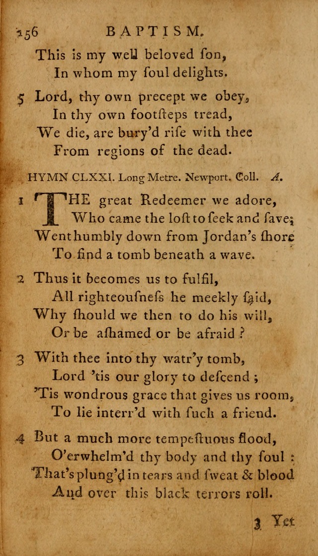 A Selection of Psalms and Hymns: done under the appointment of  the Philadelphian Association page 156