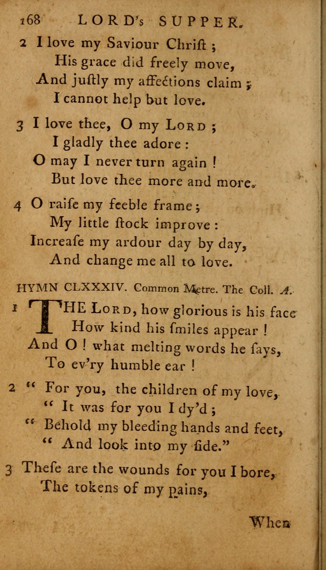 A Selection of Psalms and Hymns: done under the appointment of  the Philadelphian Association page 168