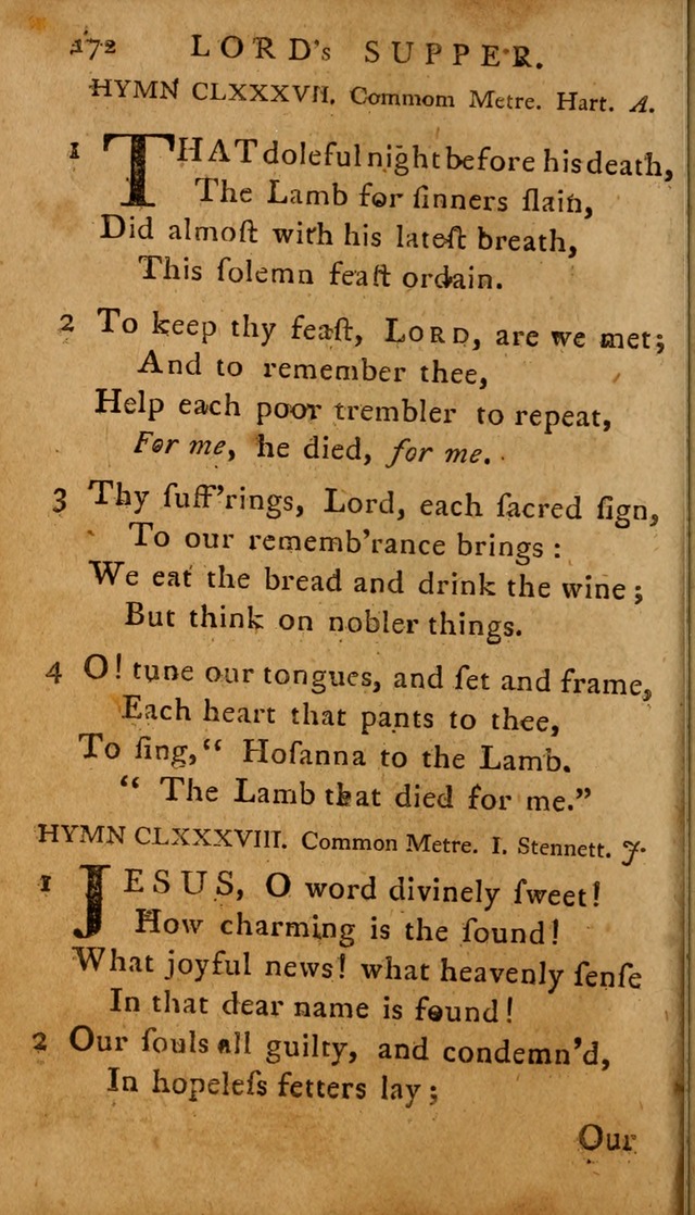 A Selection of Psalms and Hymns: done under the appointment of  the Philadelphian Association page 172