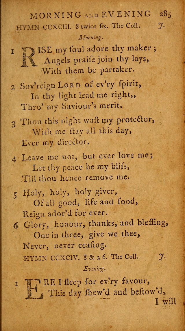 A Selection of Psalms and Hymns: done under the appointment of  the Philadelphian Association page 295