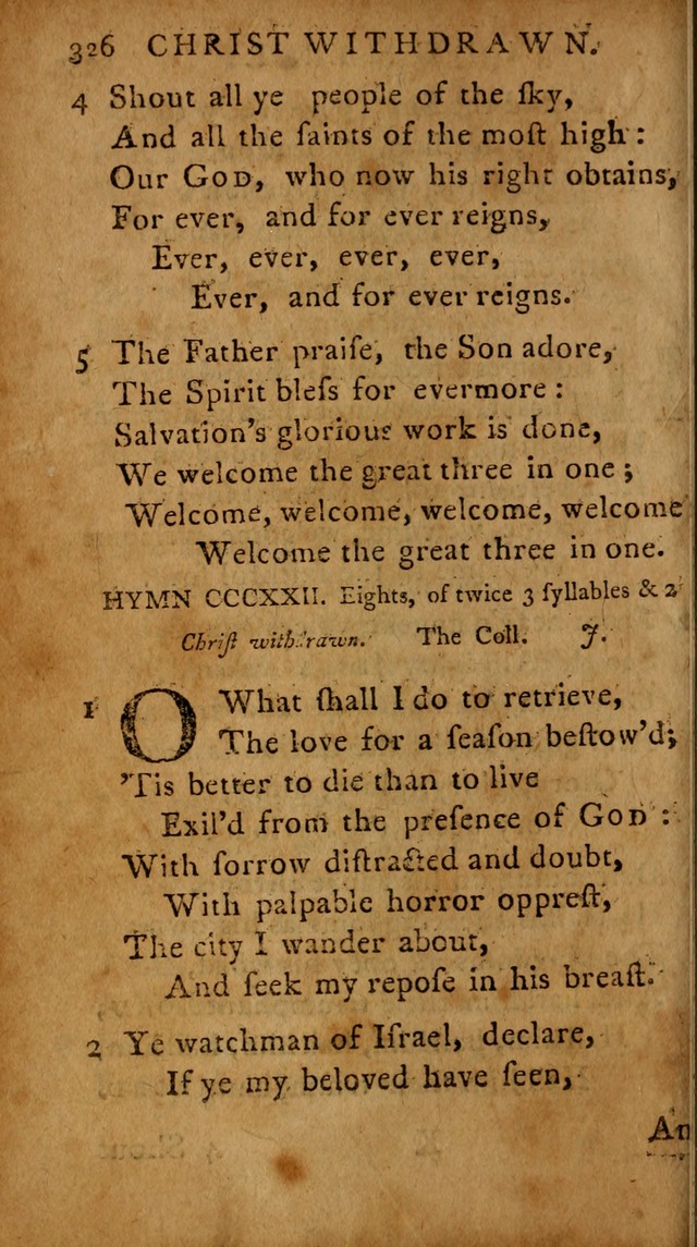 A Selection of Psalms and Hymns: done under the appointment of  the Philadelphian Association page 336
