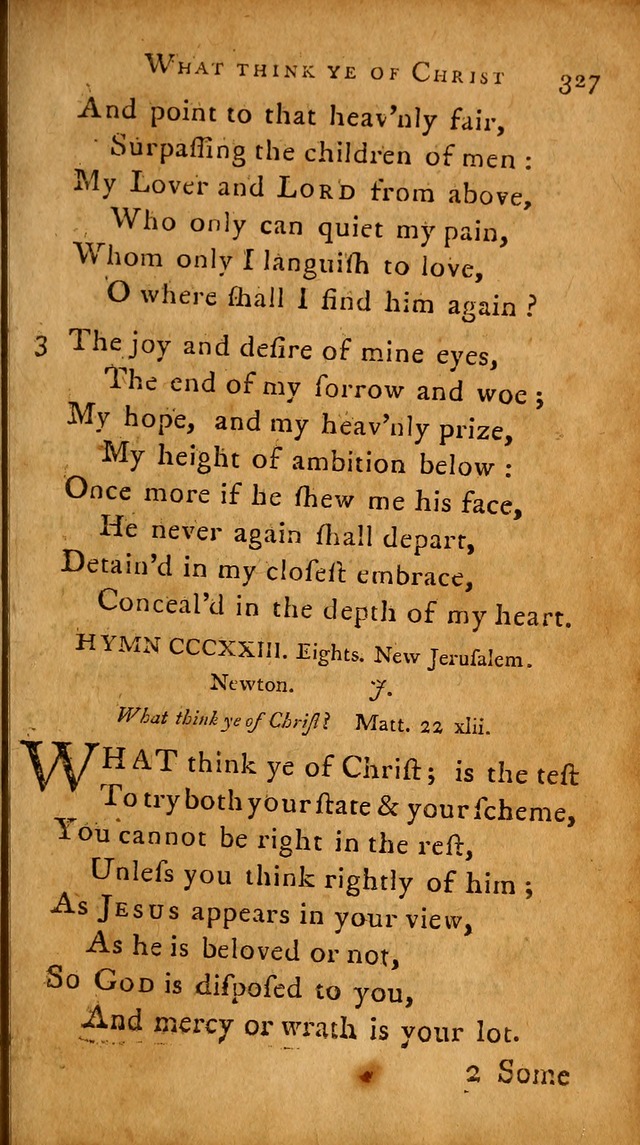 A Selection of Psalms and Hymns: done under the appointment of  the Philadelphian Association page 337