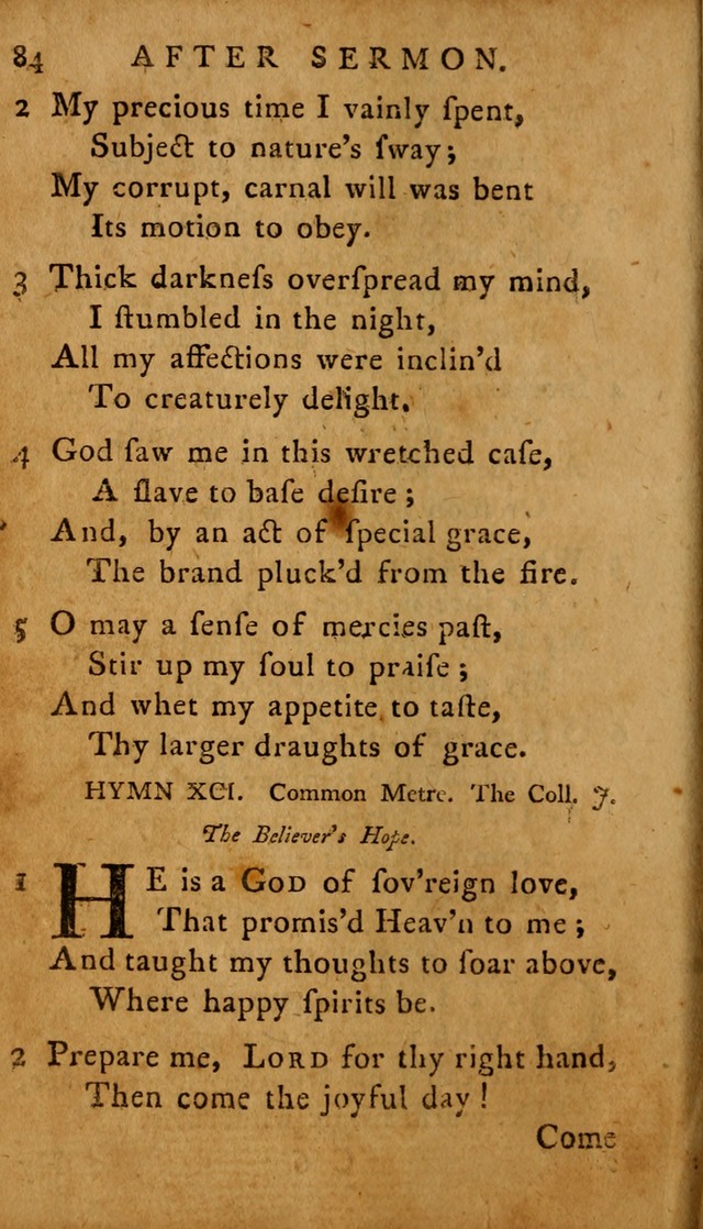 A Selection of Psalms and Hymns: done under the appointment of  the Philadelphian Association page 84