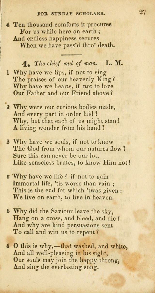 A Selection of Psalms and Hymns, for the use of Sunday Schools page 27