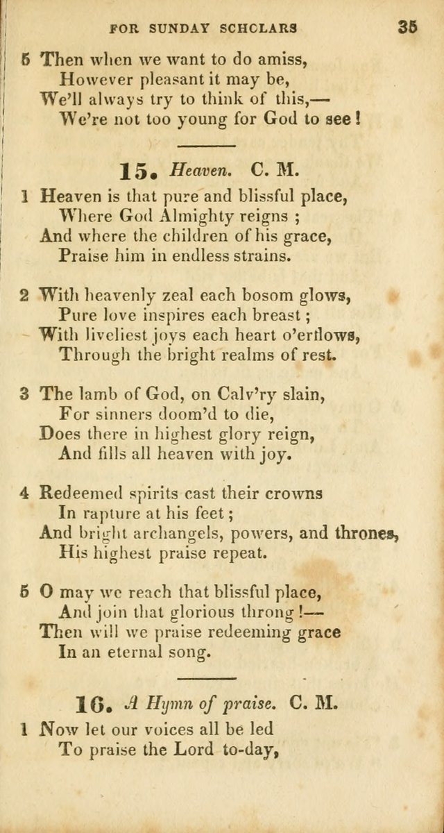 A Selection of Psalms and Hymns, for the use of Sunday Schools page 37