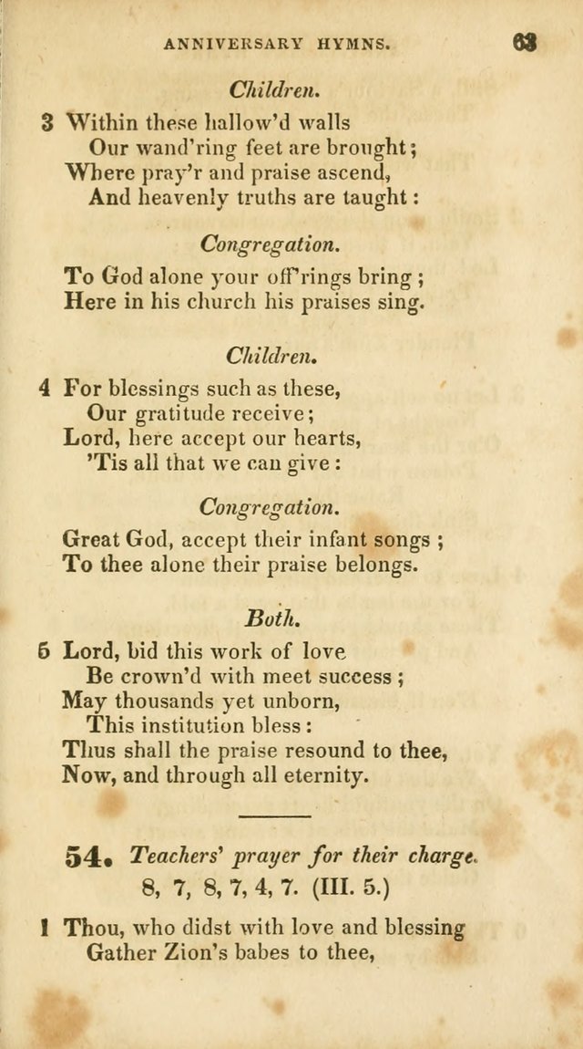A Selection of Psalms and Hymns, for the use of Sunday Schools page 65