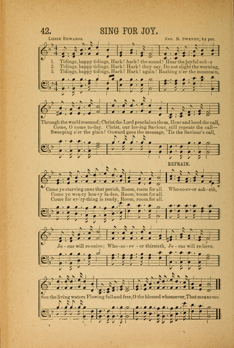 Songs of Peace, Love and Joy: for Sabbath Schools and Gospel Meetings page 42