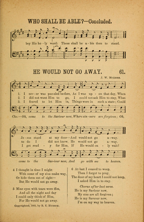 Songs of Peace, Love and Joy: for Sabbath Schools and Gospel Meetings page 61