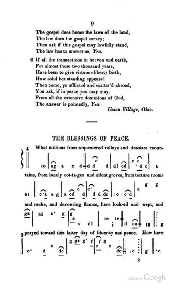 A Sacred Repository of Anthems and Hymns page 9