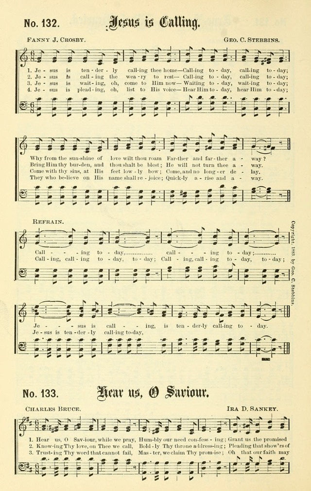 Sacred Songs No. 1: compiled and arranged for use in gospel meetings, Sunday schools, prayer meetings and other religious services page 134