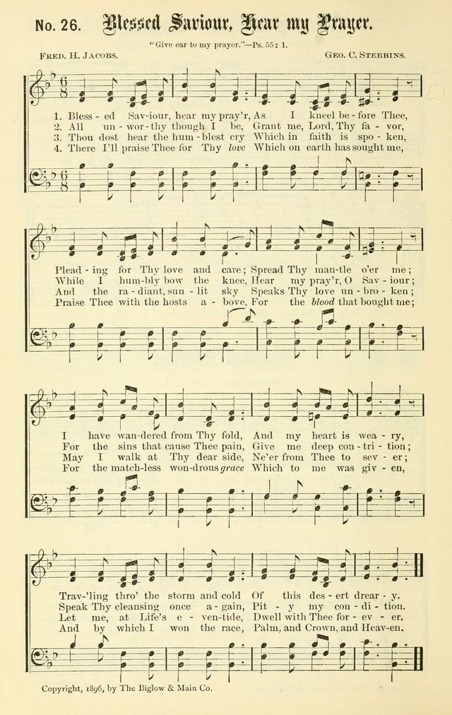 Sacred Songs No. 1: compiled and arranged for use in gospel meetings, Sunday schools, prayer meetings and other religious services page 26