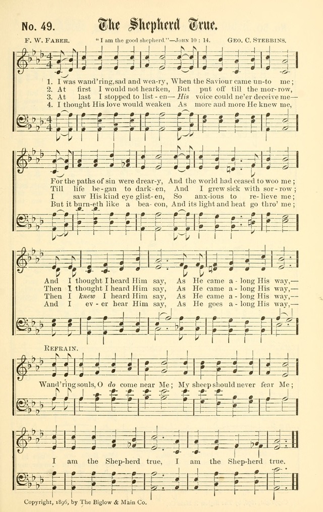 Sacred Songs No. 1: compiled and arranged for use in gospel meetings, Sunday schools, prayer meetings and other religious services page 49