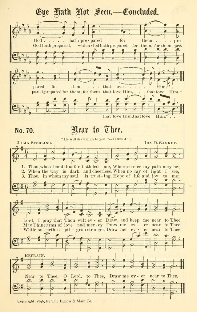 Sacred Songs No. 1: compiled and arranged for use in gospel meetings, Sunday schools, prayer meetings and other religious services page 71