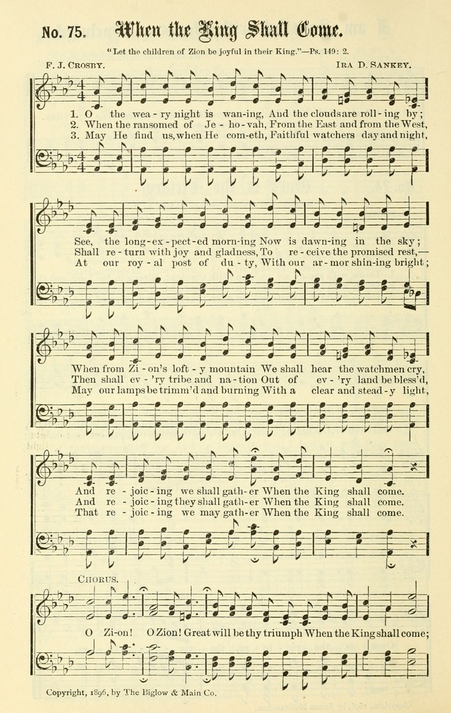 Sacred Songs No. 1: compiled and arranged for use in gospel meetings, Sunday schools, prayer meetings and other religious services page 76