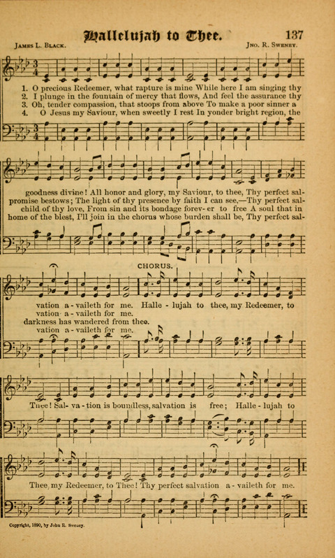 Sunlit Songs: for use in meetings for Christian worship or work page 137