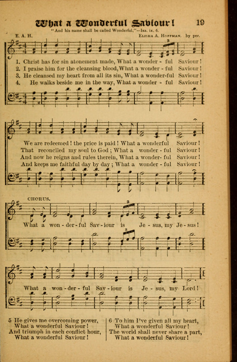 Sunlit Songs: for use in meetings for Christian worship or work page 19